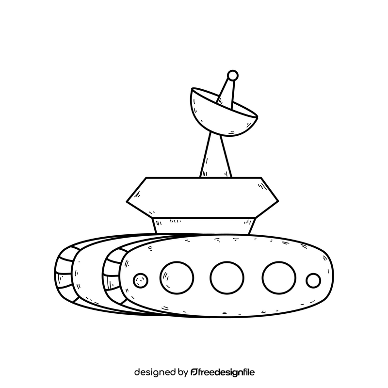 Rover drawing black and white clipart