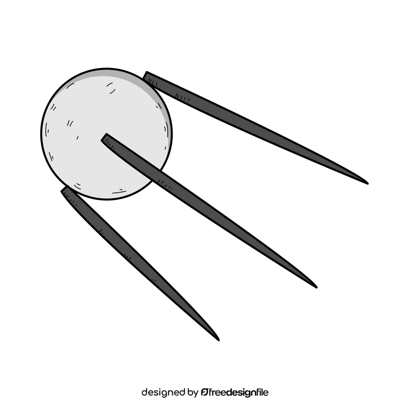 Sputnik drawing clipart