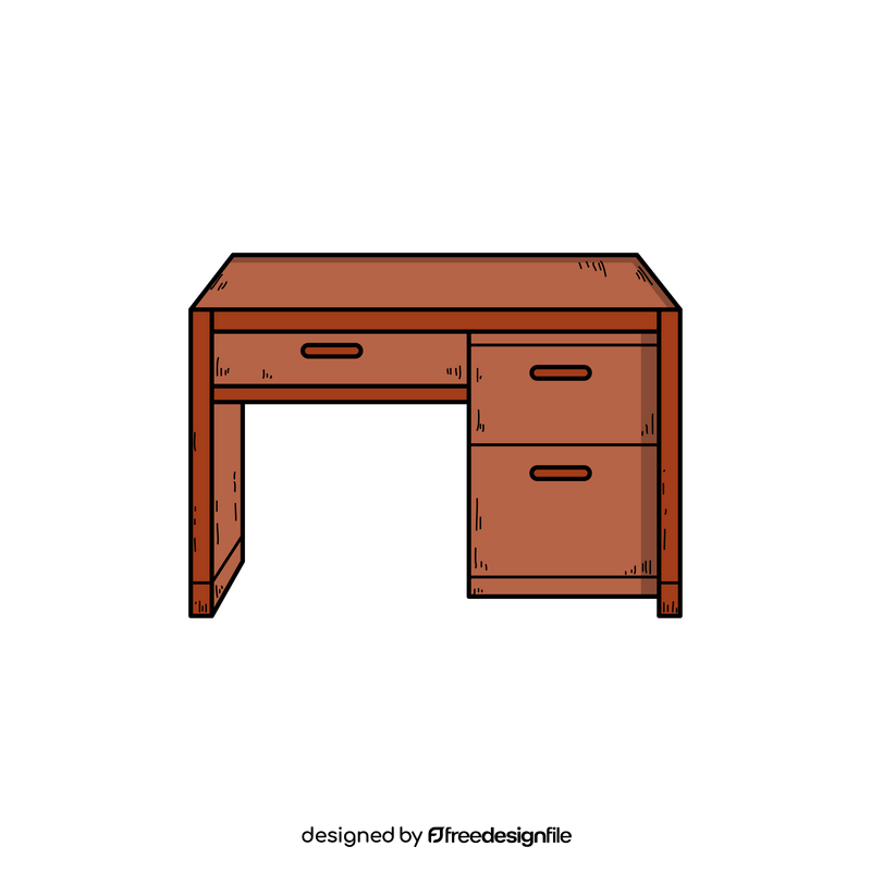 Desk drawing clipart