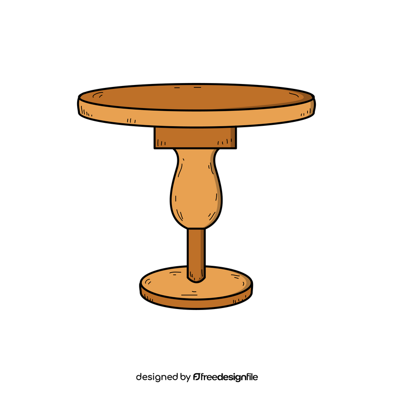 Table drawing clipart