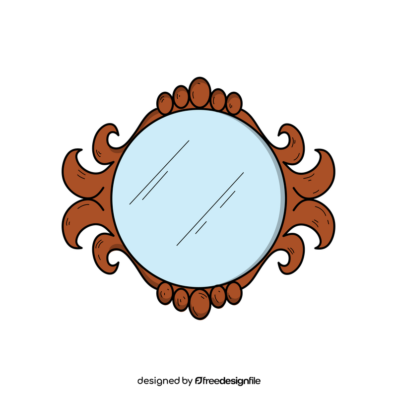 Mirror drawing clipart