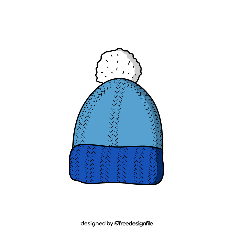 Winter hat drawing clipart