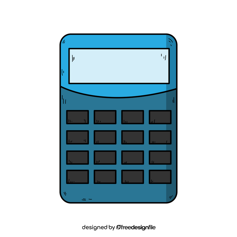 Calculator drawing clipart