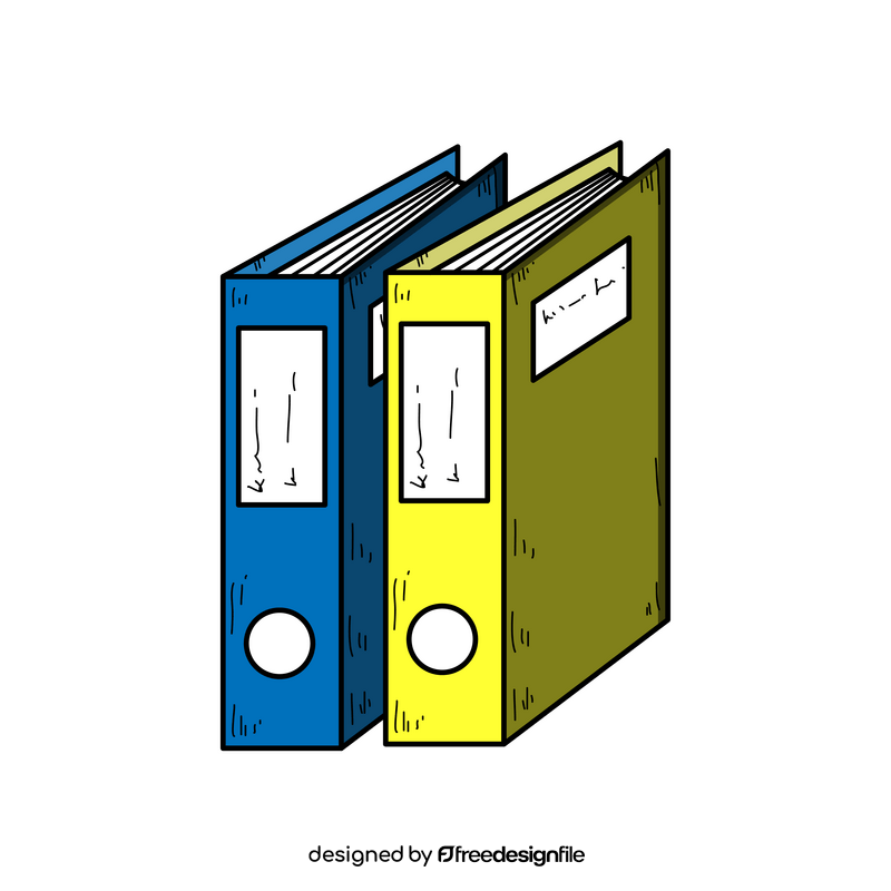 File folders drawing clipart