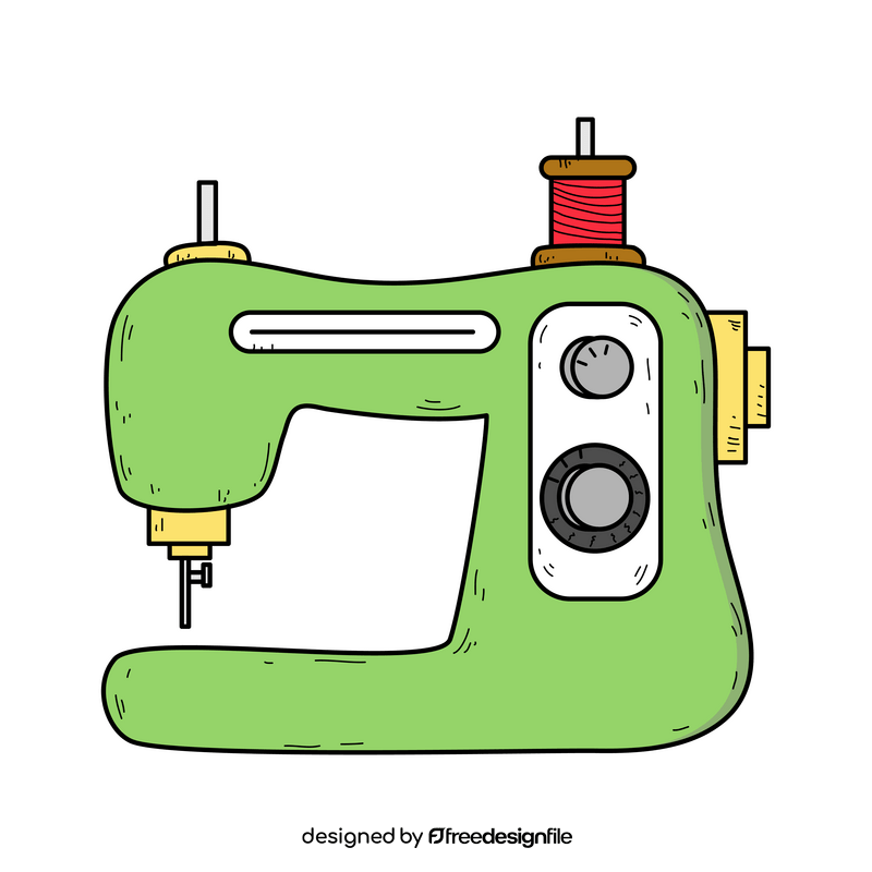 Sewing machine drawing clipart
