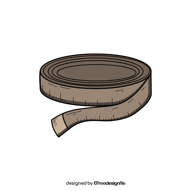 Measuring tape drawing clipart