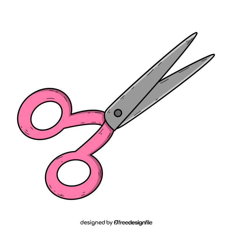 Scissors drawing clipart