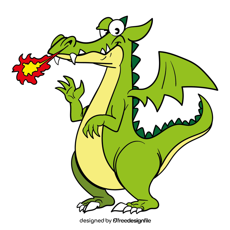 Dragon cartoon clipart