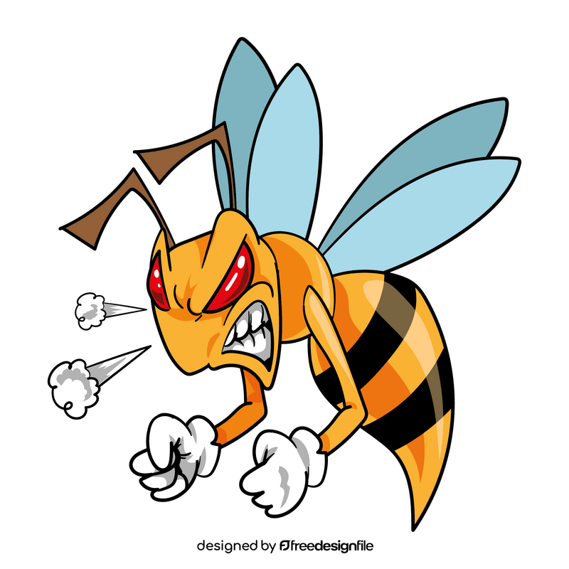 Wasp cartoon clip art