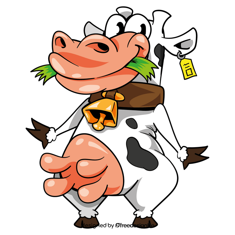 Cow cartoon clip art