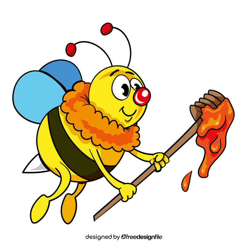 Bee cartoon clip art