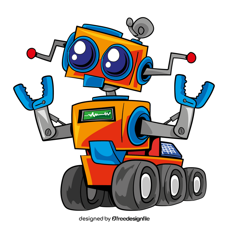 Robot cartoon clip art