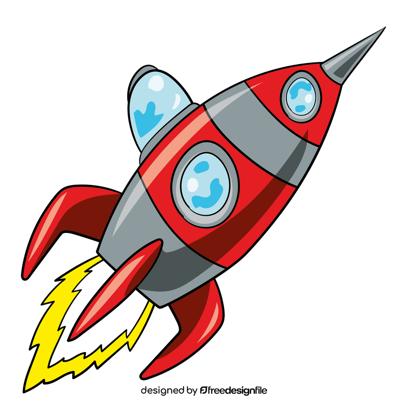 Rocket cartoon clip art