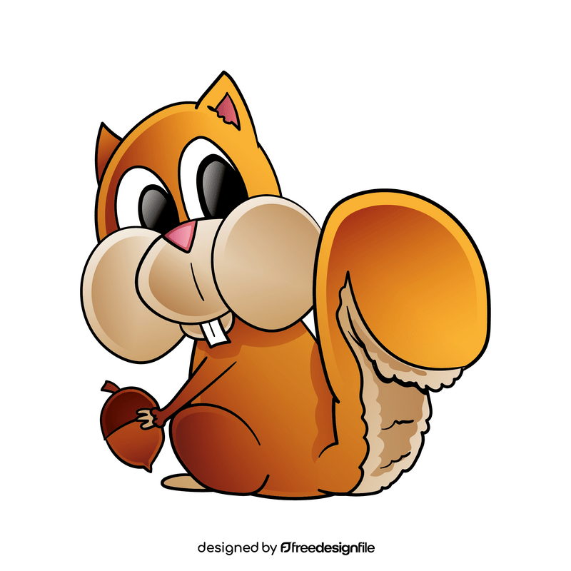 Squirrel cartoon clipart