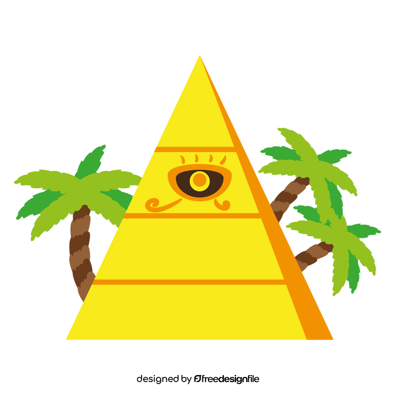 Pyramid cartoon clipart