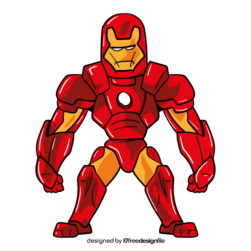 Iron Man Avengers cartoon clipart