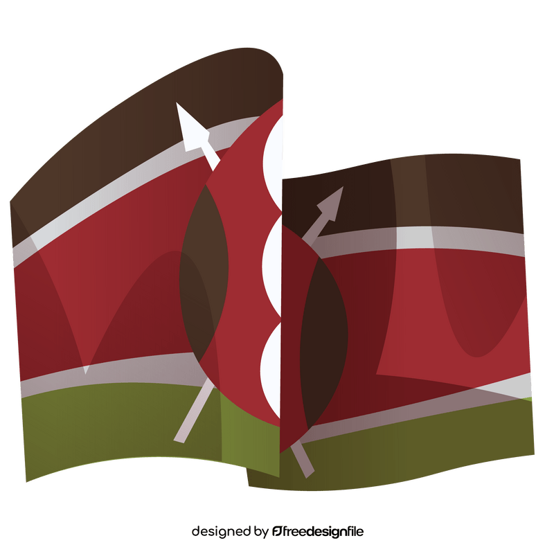 Kenya flag clipart