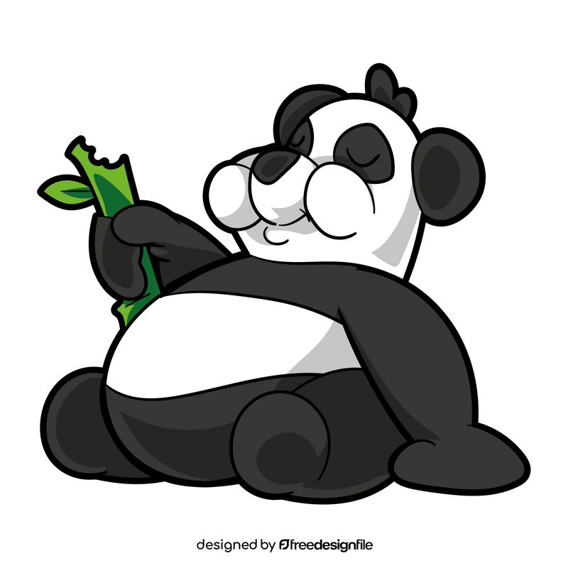 Panda cartoon clipart