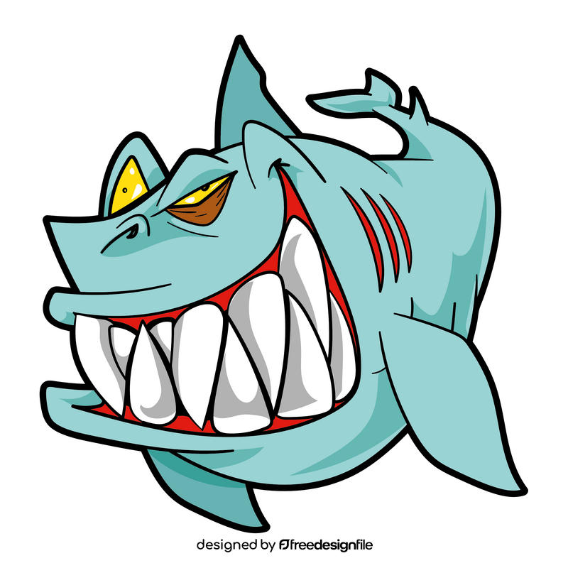 Shark cartoon clipart