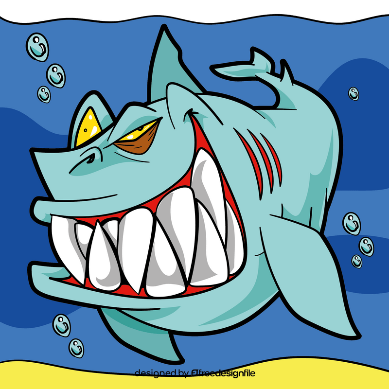 Shark cartoon vector