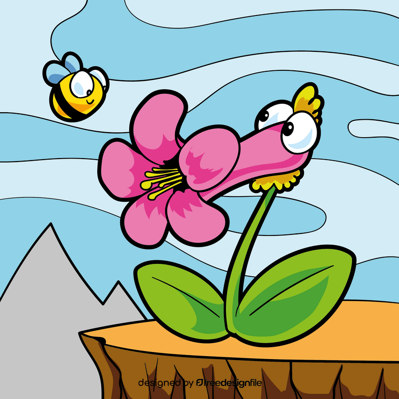 Flower cartoon vector
