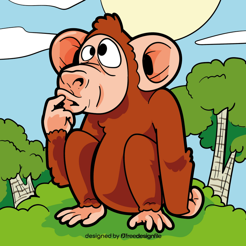 Monkey cartoon vector