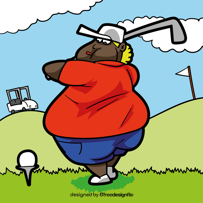 Sport golf cartoon vector