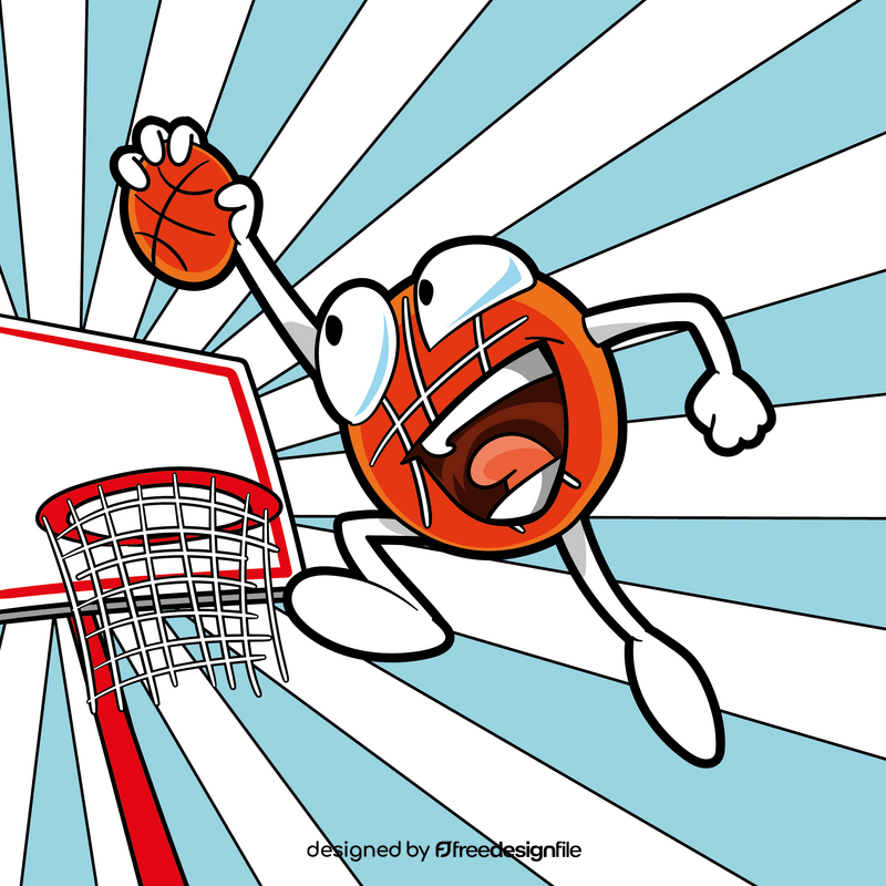 Basketball cartoon vector