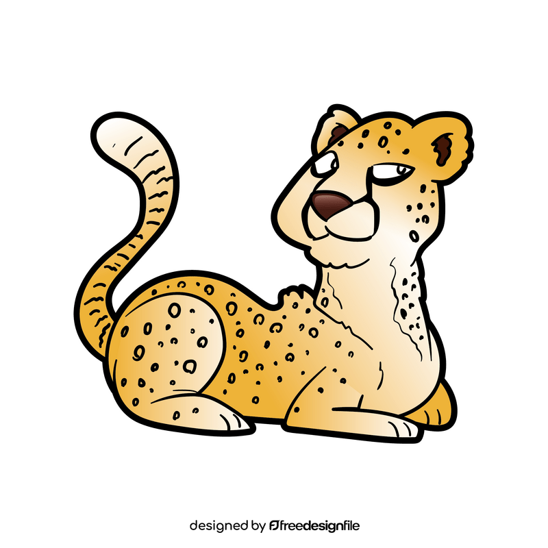 Cheetah cartoon clipart