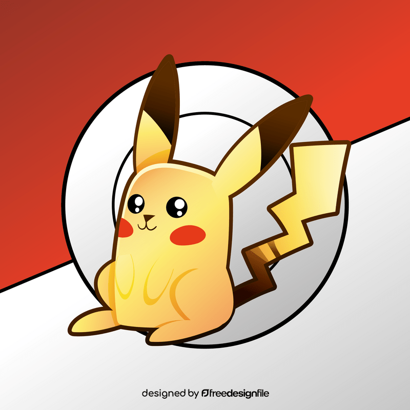 Pokemon pikachu cartoon vector