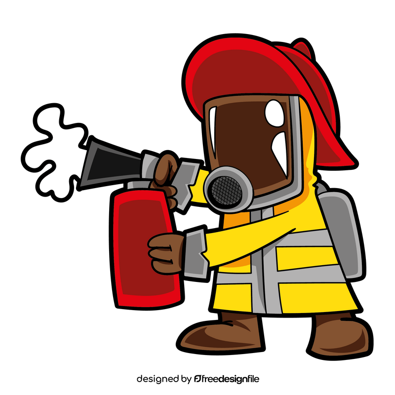 Firefighter cartoon clipart