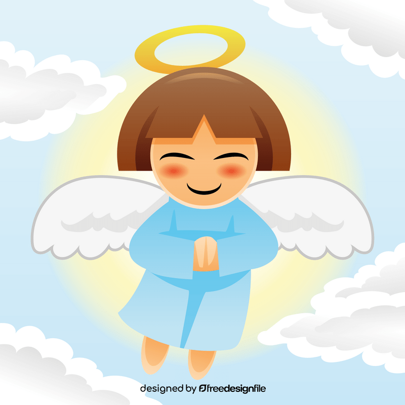 Angel cartoon vector