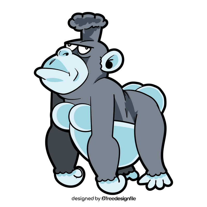 Gorilla cartoon clipart