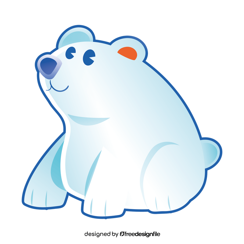 Polar bear cartoon clipart