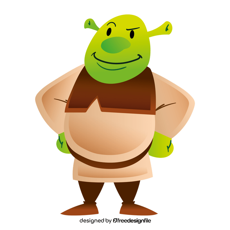 Shrek cartoon clipart