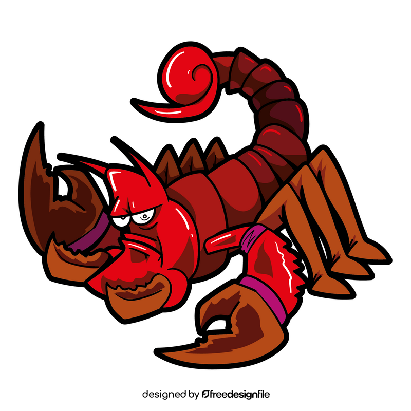 Scorpion cartoon clipart