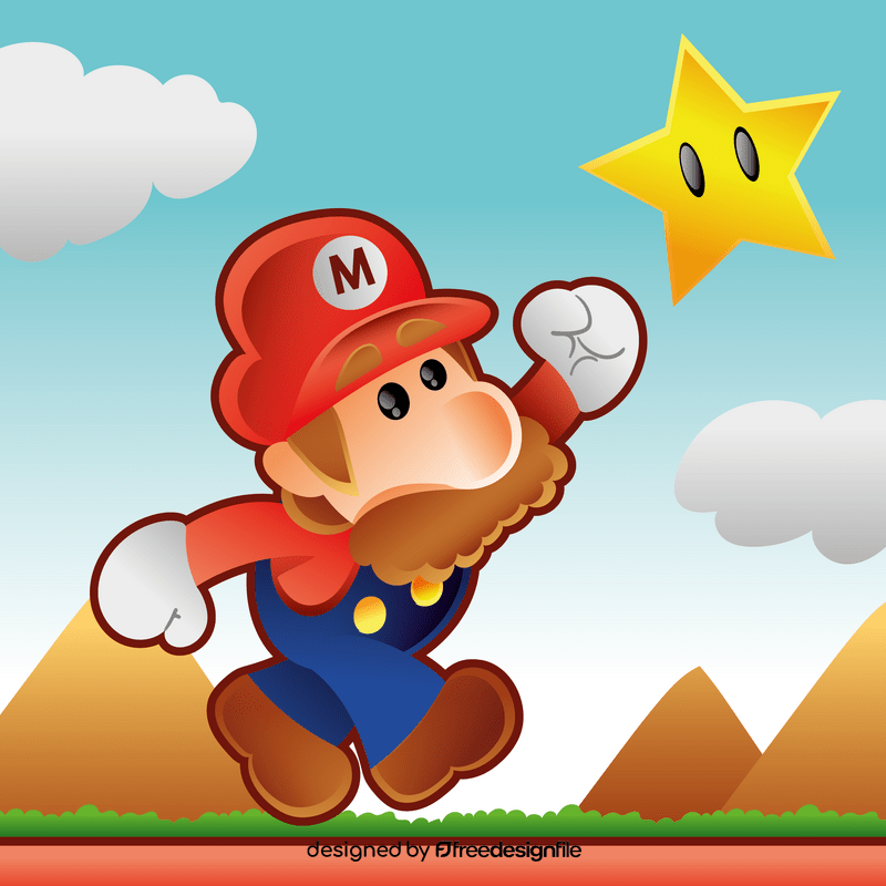 Mario cartoon vector