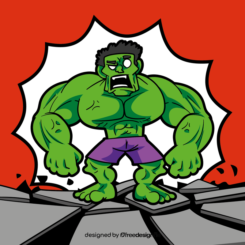 Hulk cartoon vector