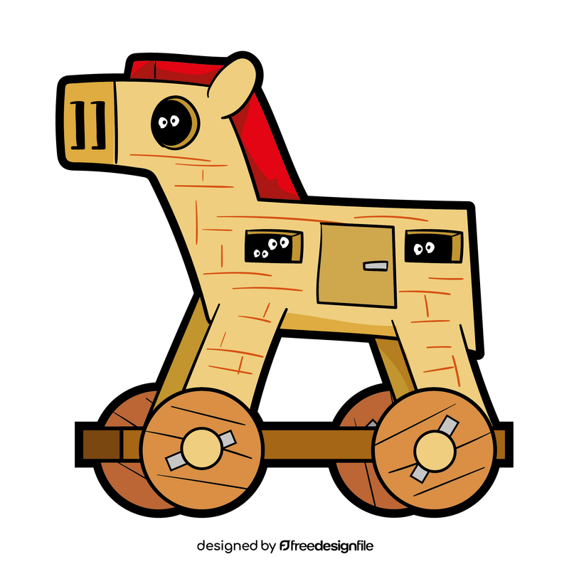 Trojan horse cartoon clipart