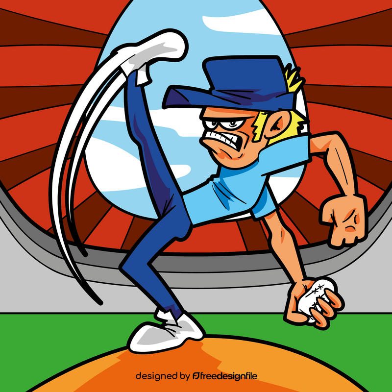 Baseball cartoon vector