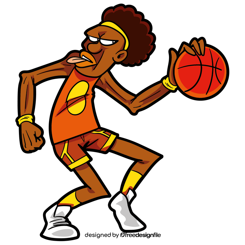 Basketball cartoon clipart