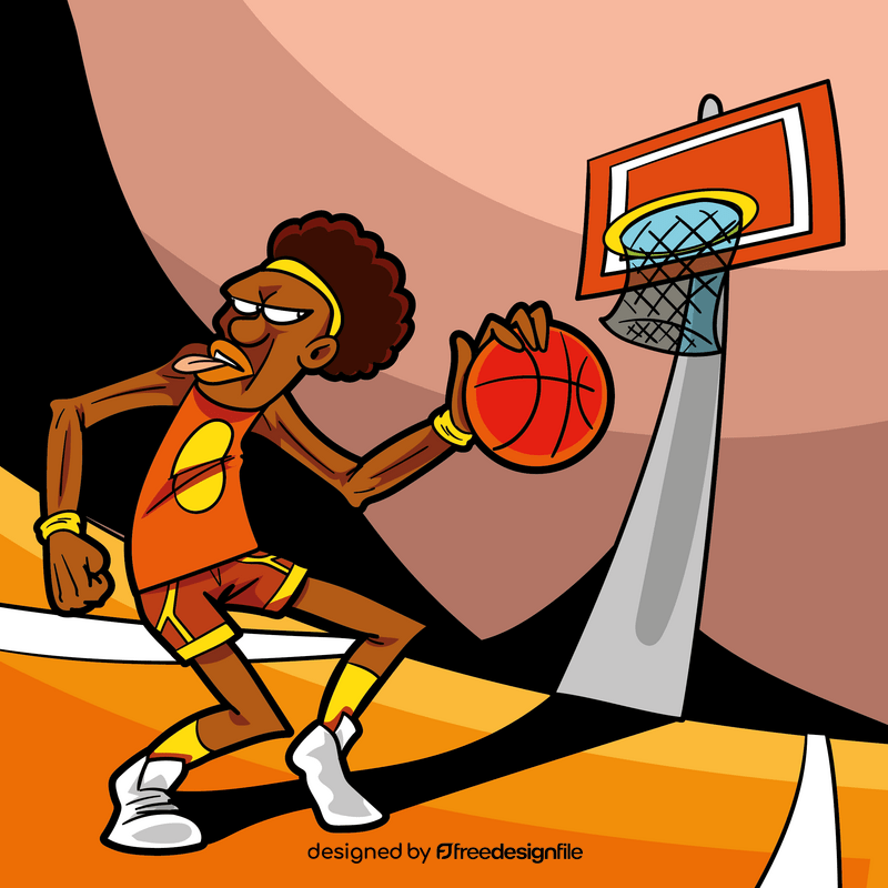 Basketball cartoon vector