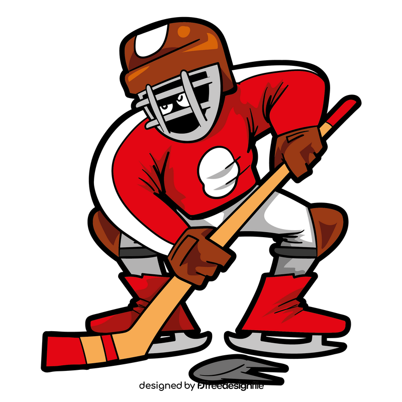 Hockey cartoon clipart
