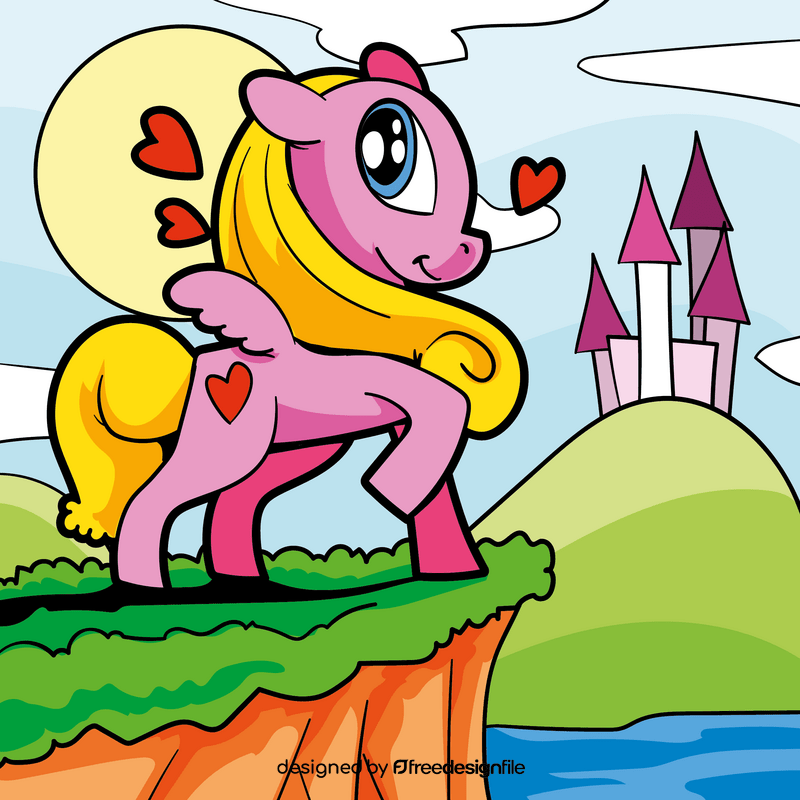 My Little Pony cartoon vector