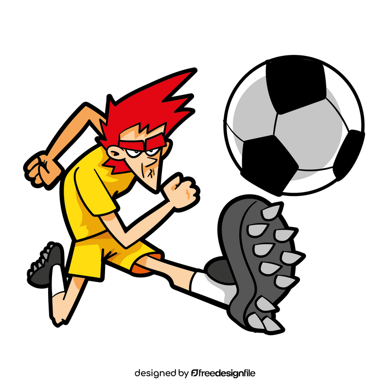 Football cartoon clipart
