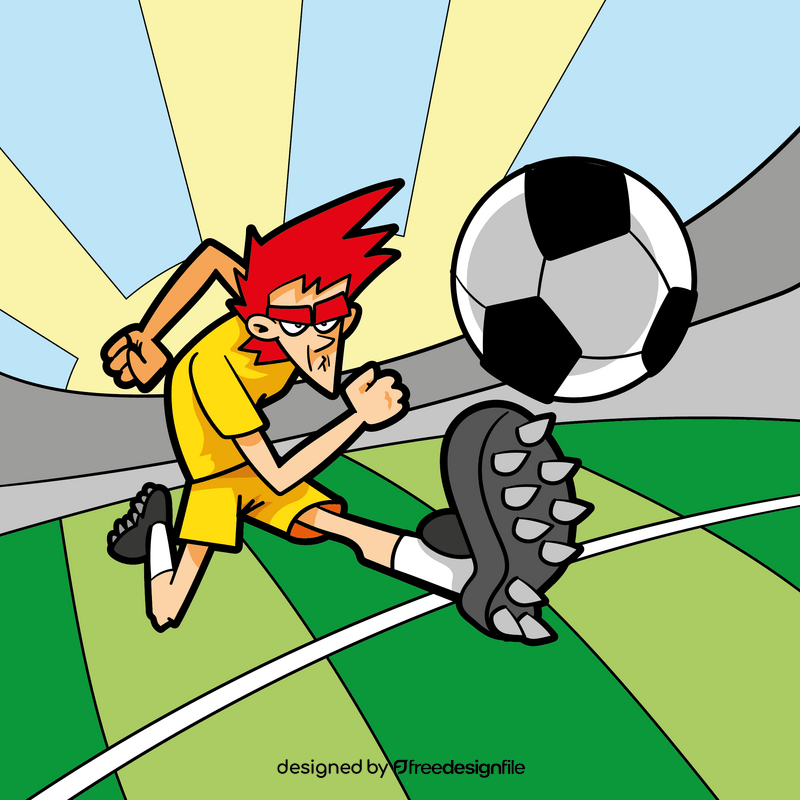Football cartoon vector