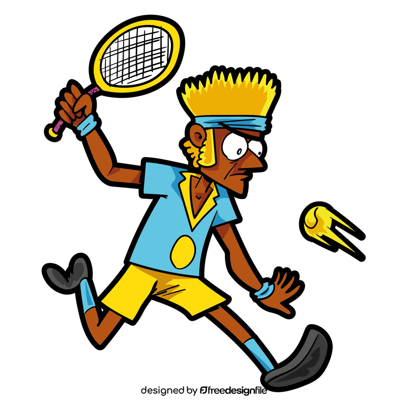 Tennis cartoon clipart