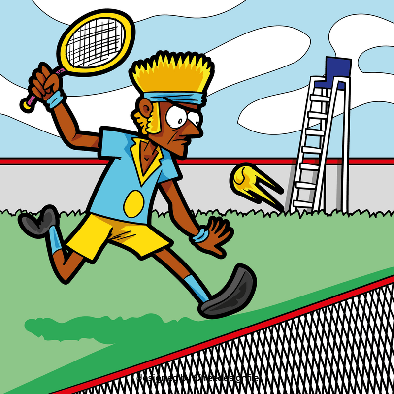 Tennis cartoon vector