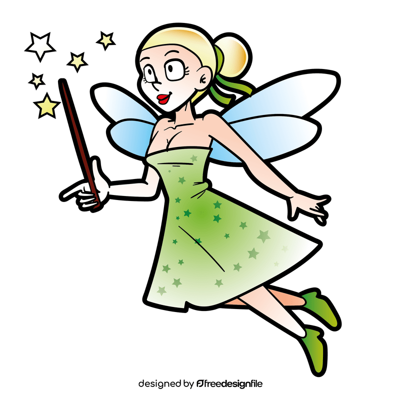 Fairy girl cartoon clipart