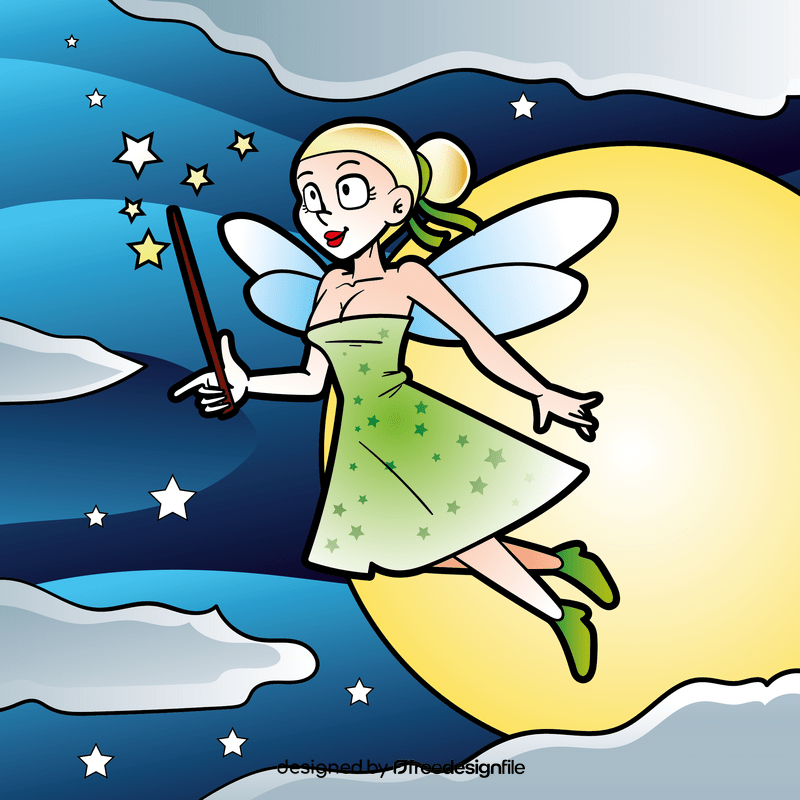 Fairy girl cartoon vector